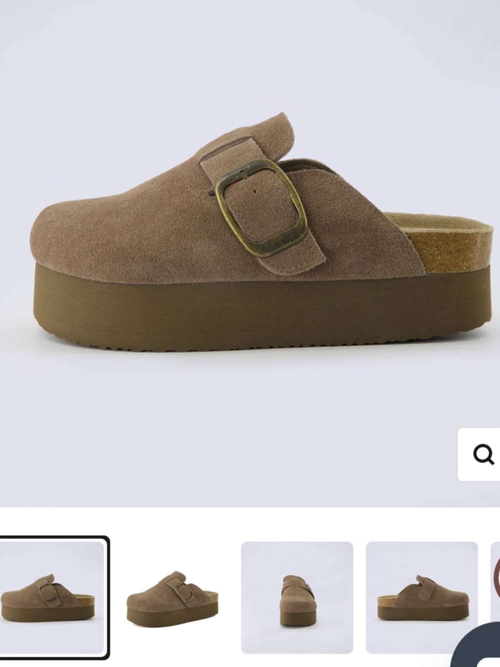 Cushionaire Granola Suede Platform Clogs